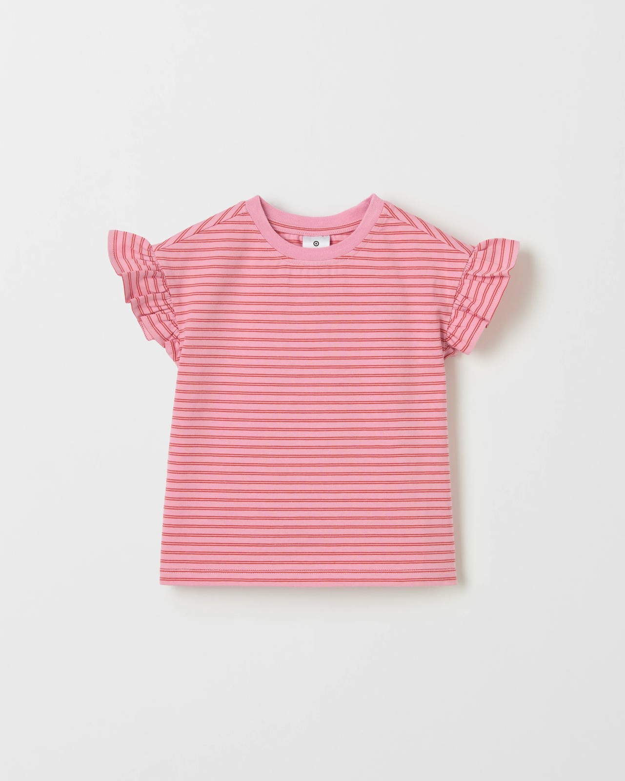 Baby Organic Cotton 3 Pack Ruffle Sleeve T-Shirts - Multi Summer Cloud Dancer 4 of 4