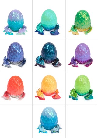 32cm CrystaLynx Dragons - Assorted
