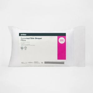 Gusseted Side Sleeper Pillow, High Profile, White - Anko product image