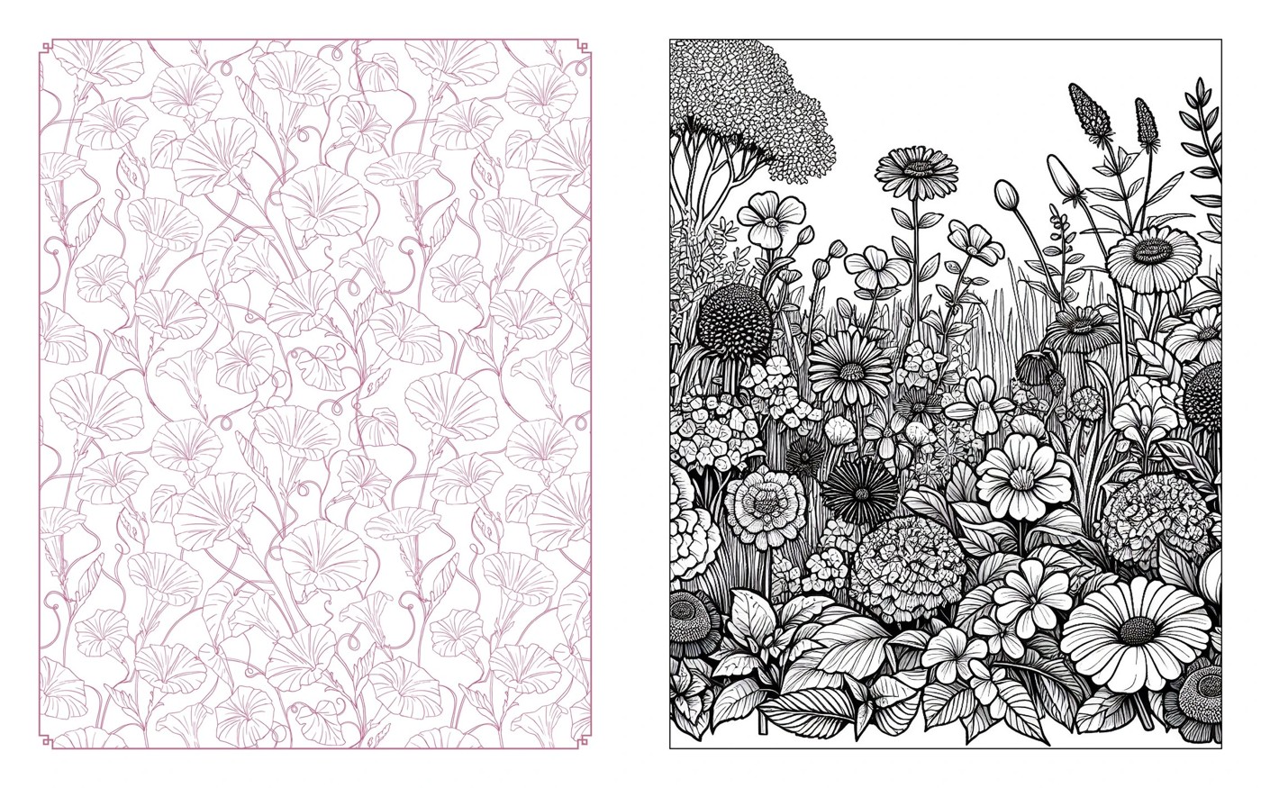Wildflowers in Bloom Colouring Book 3 of 4