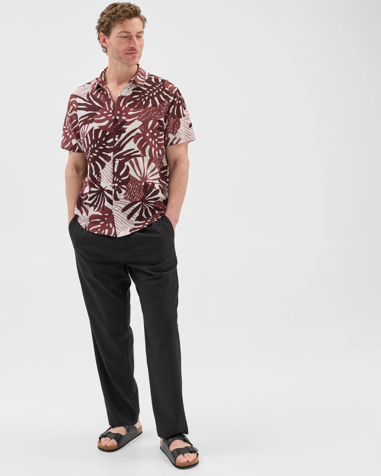 Australian Cotton Short Sleeve Monstera Shirt 2 of 5