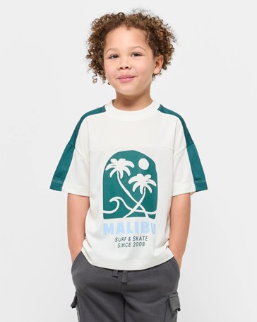 Spliced Sport Oversized T-shirt