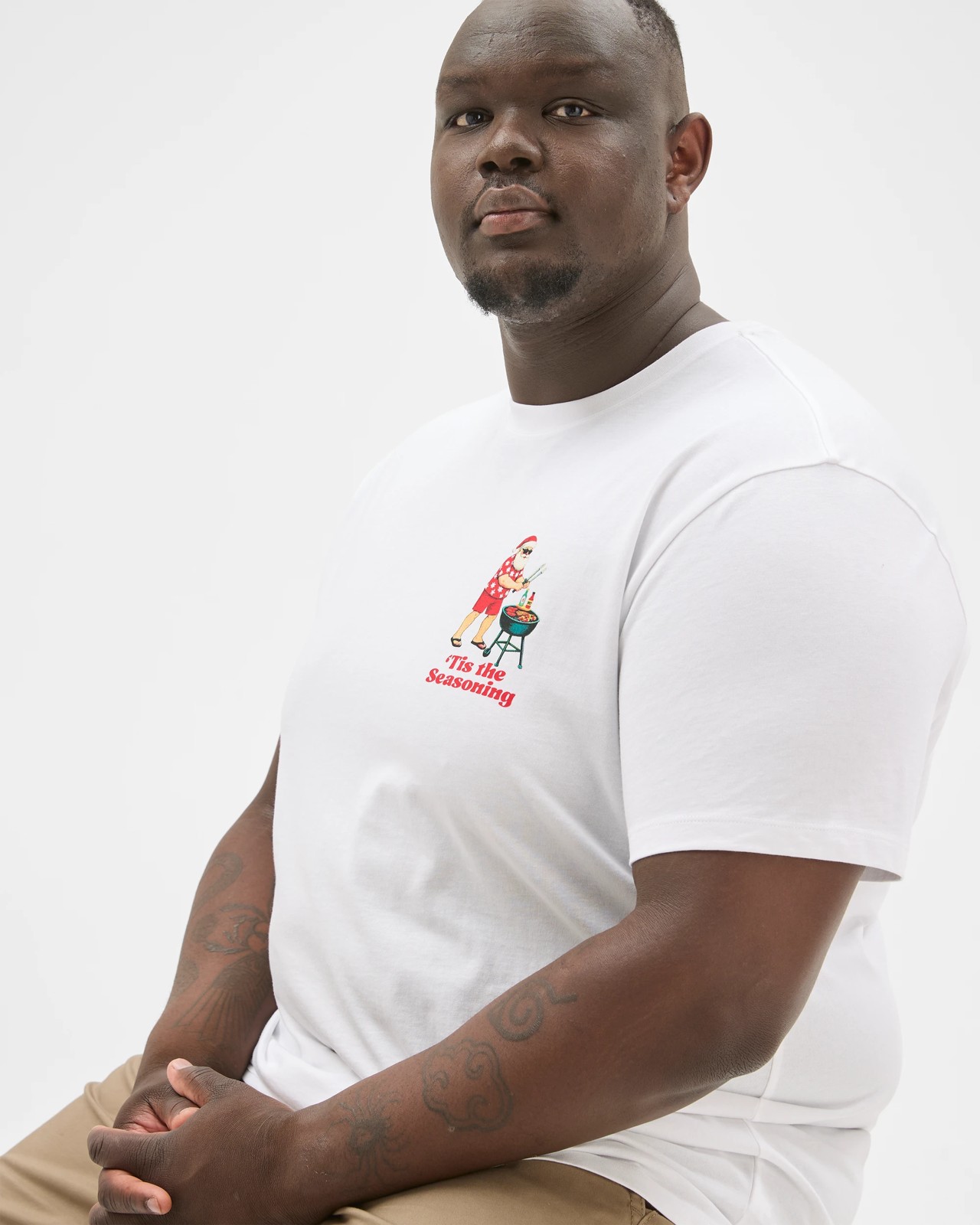 Plus Size Australian Cotton Christmas Print T-Shirt 4 of 6
