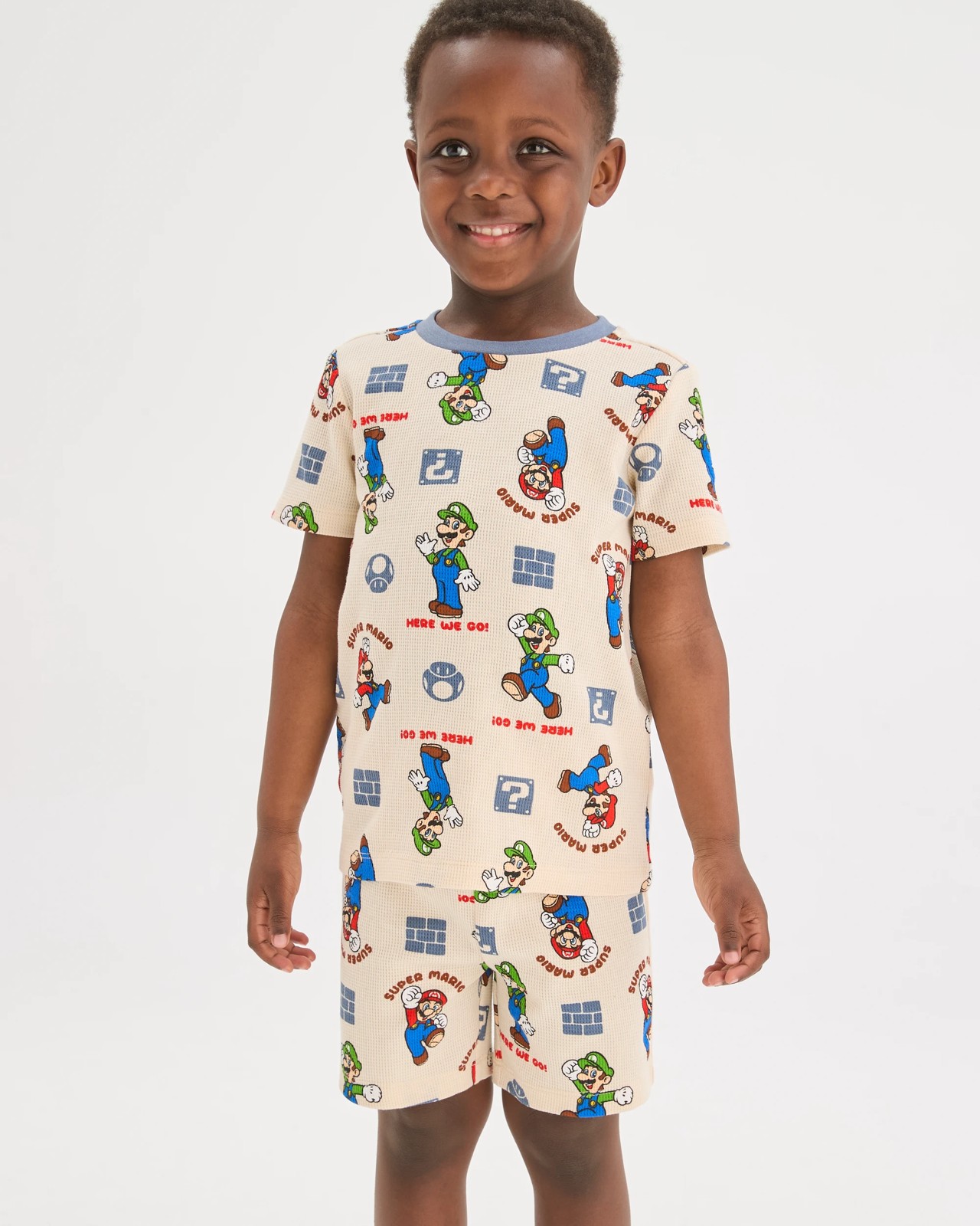 Licensed Super Mario Australian Cotton Younger Boys Pyjama Set 2 of 6