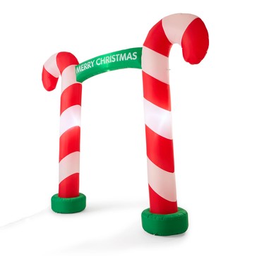 Anko Low Voltage LED Light Up Inflatable Candy Cane Arch