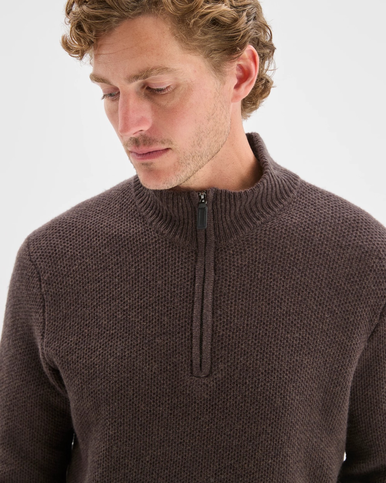 Lambswool 1/2 Zip Knit Jumper 6 of 6