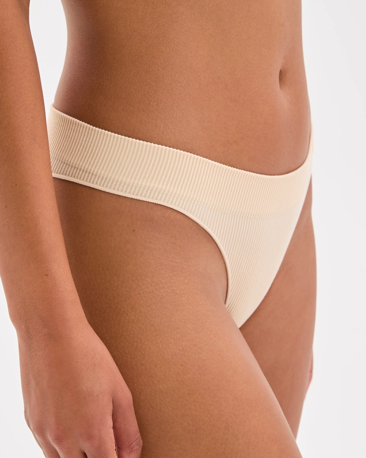 Lily Loves 2 Pack Rib Seamfree Brazilian Briefs - Shell 3 of 3