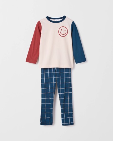 Australian Cotton Blend Younger Boys Knit Pyjama Set