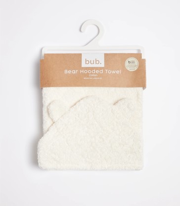 bub. Bear Hooded Towel