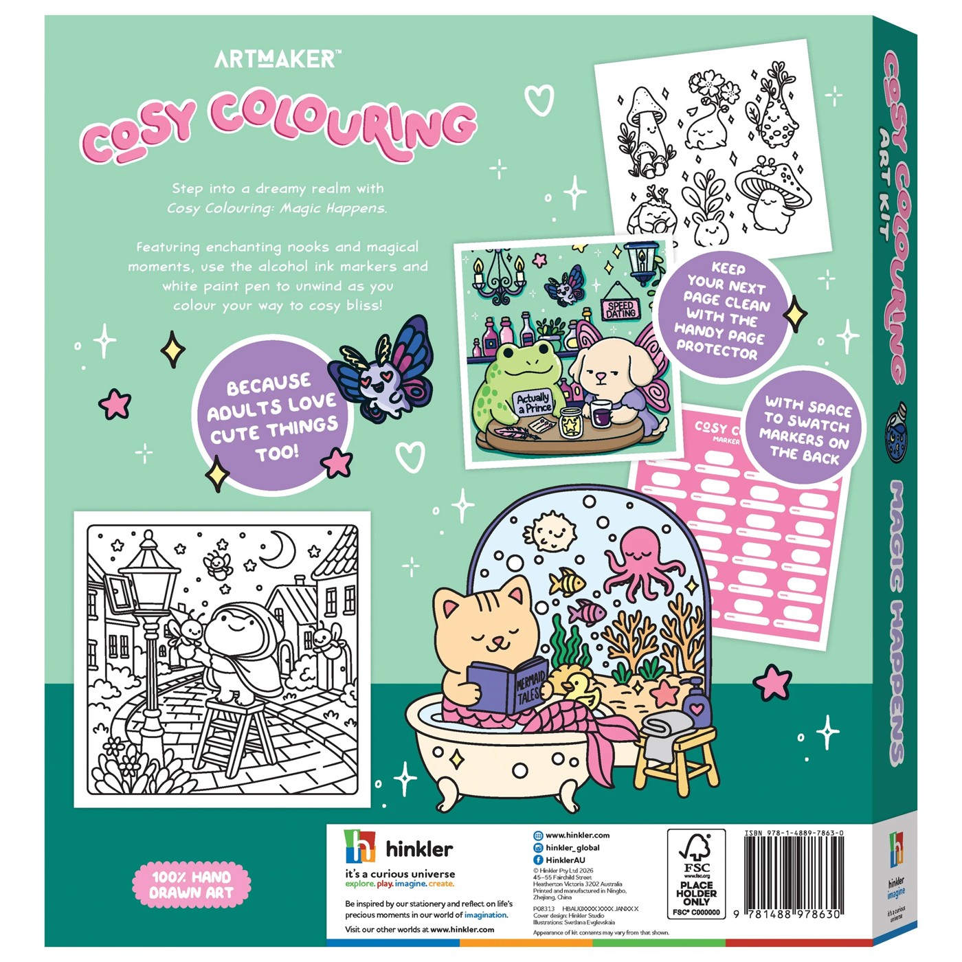 Art Maker Cosy Colouring Art Kit: Magic Happens - Book 2 of 4