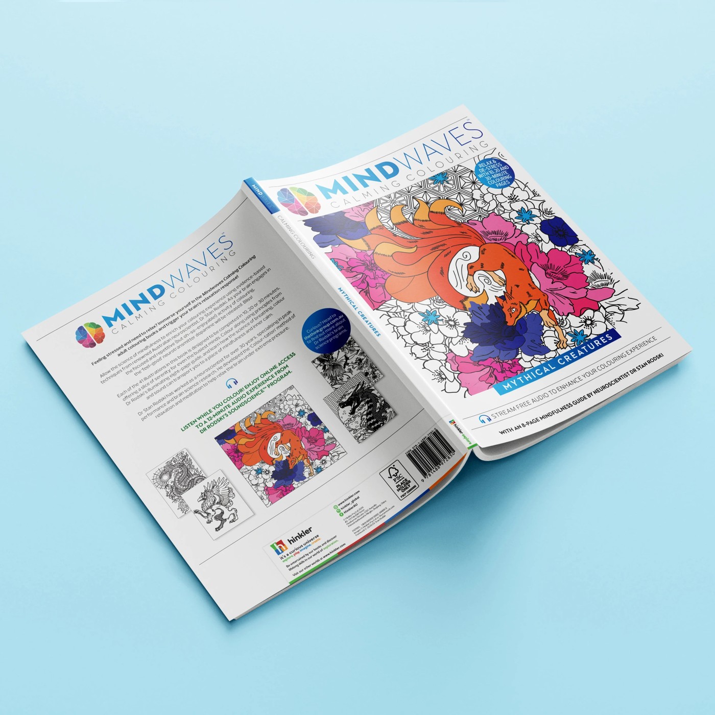 Mindwaves Calming Colouring: Mythical Creatures - Book 5 of 5