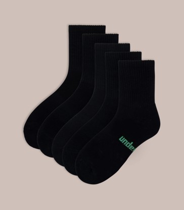 Womens 5 Pack Sports Mid Crew Socks - Underworks