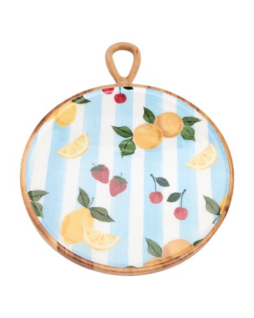 Mixed Fruits Enamel Platter - Anko