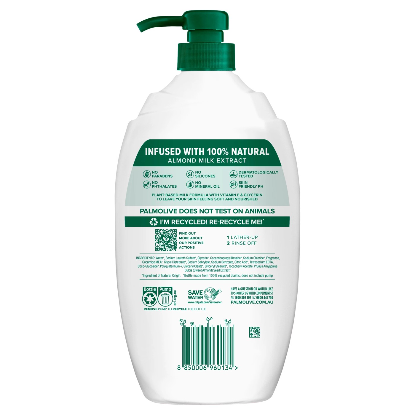 Palmolive Naturals Vegan Body Wash 1L - Coconut 2 of 5