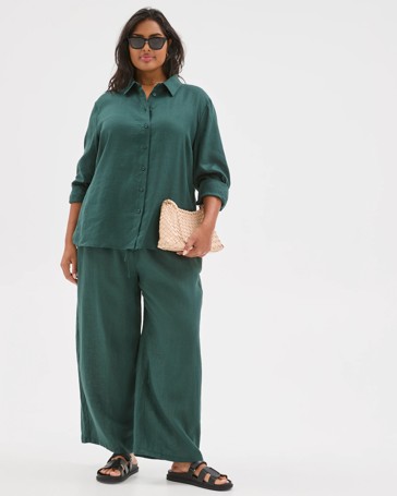 Plus Size European Linen Shirt