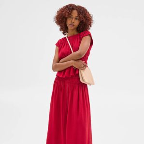 Petites Crinkle Midi Skirt