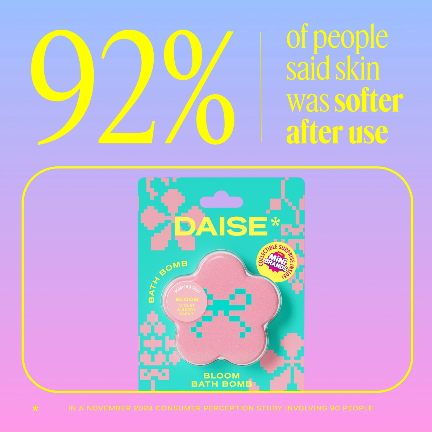 DAISE Bloom Bath Bomb 85g - Violet and Berry Scent 6 of 6