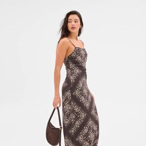 Scarf Print Midi Dress - Lily Loves product image