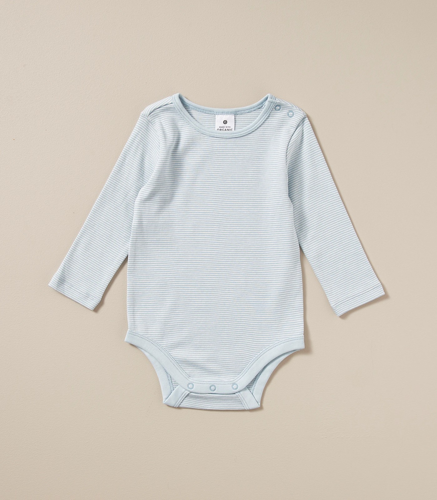 3 Pack Baby Organic Cotton Bodysuits 3 of 5