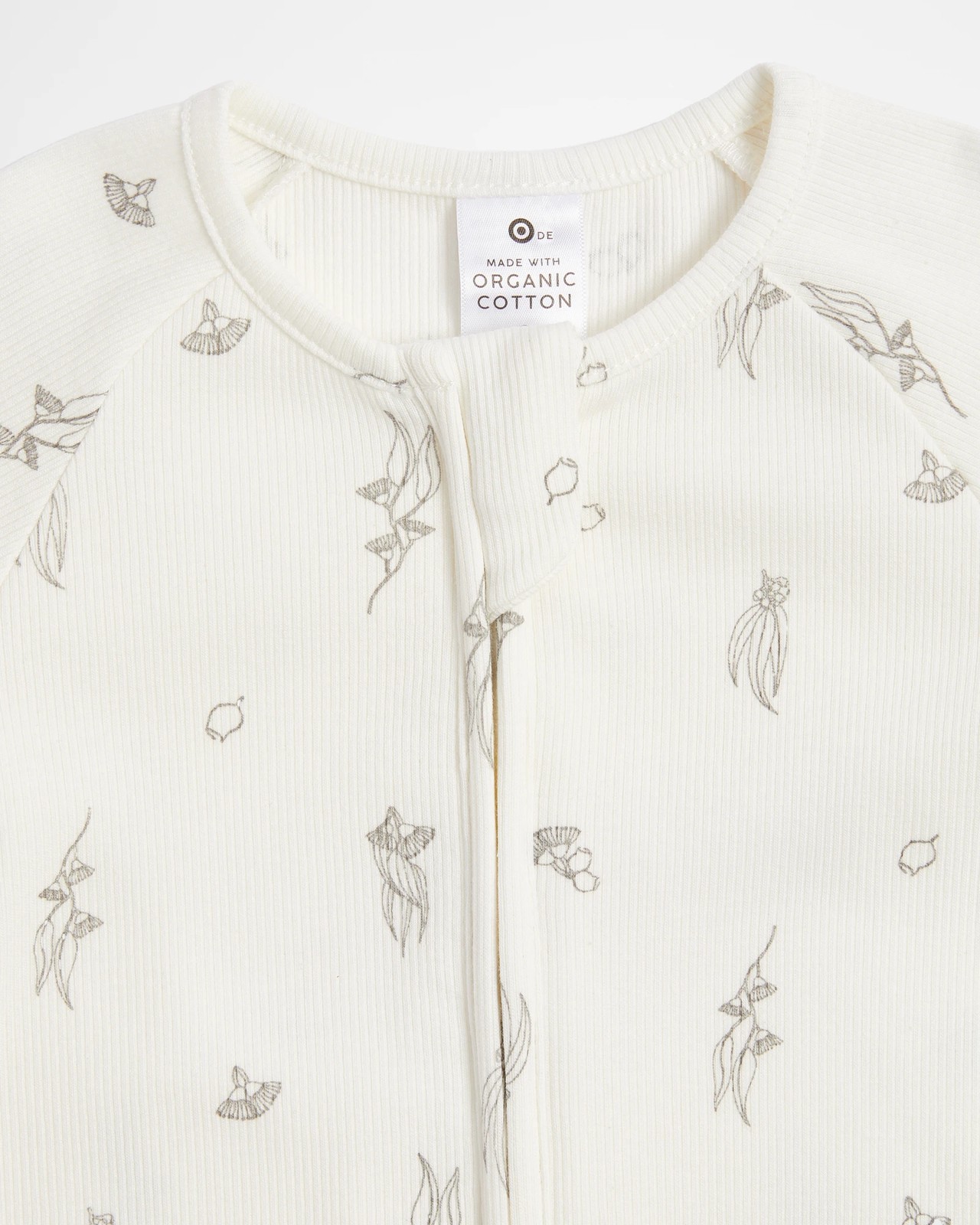 Baby Organic Cotton Rib Zip Coverall 3 of 5