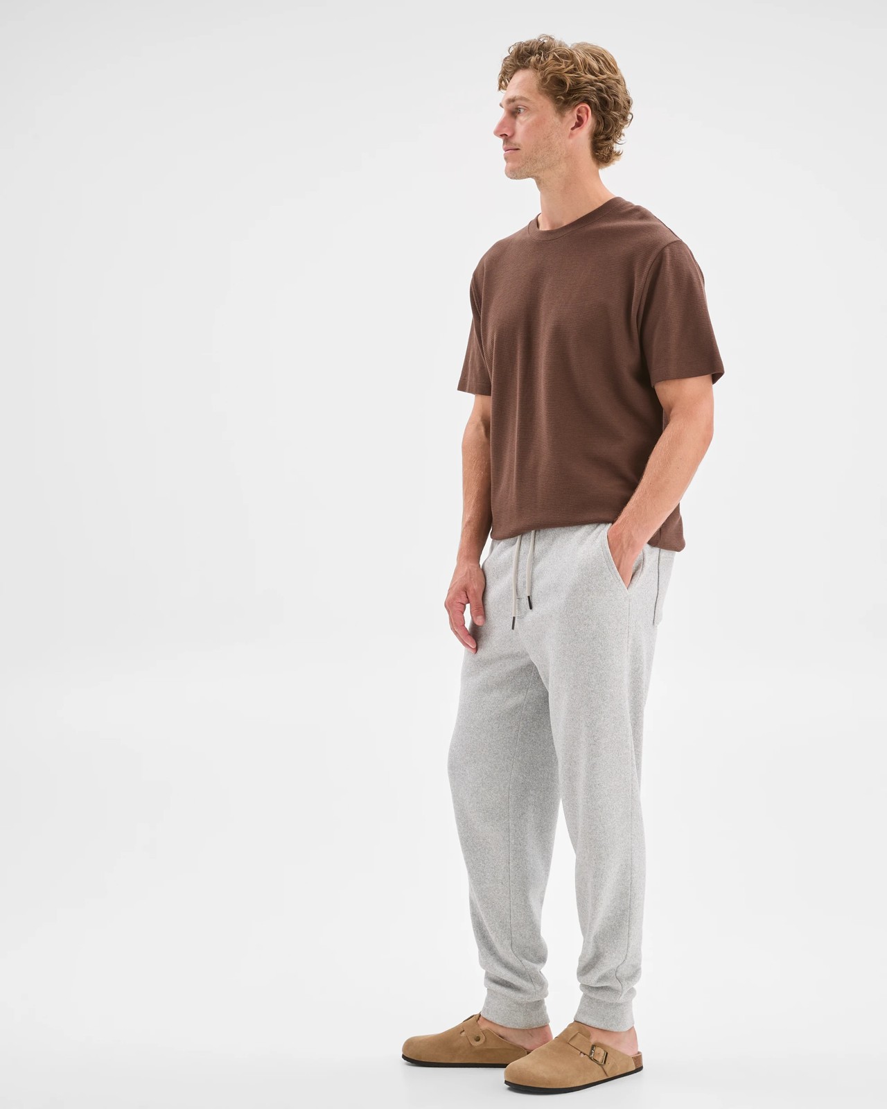 Cuffed Full Length Trackpants - Grey Marle 5 of 5