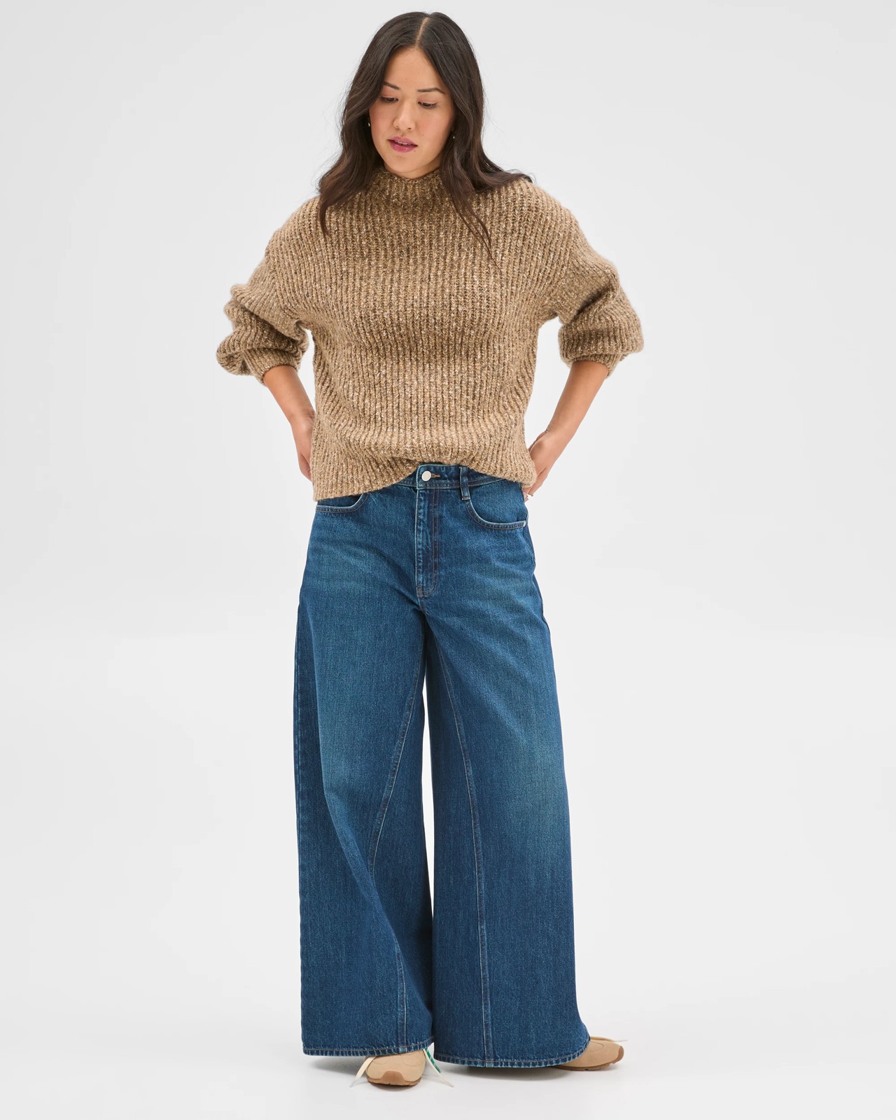 Twist Yarn High Neck Jumper - Natural Twist 2 of 6