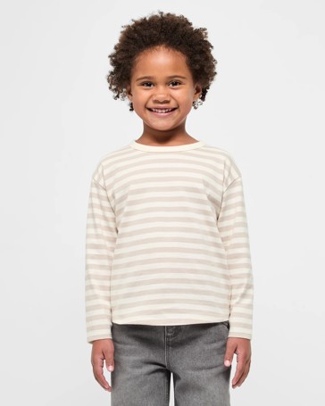 Australian Cotton Long Sleeve Boxy Fit Top
