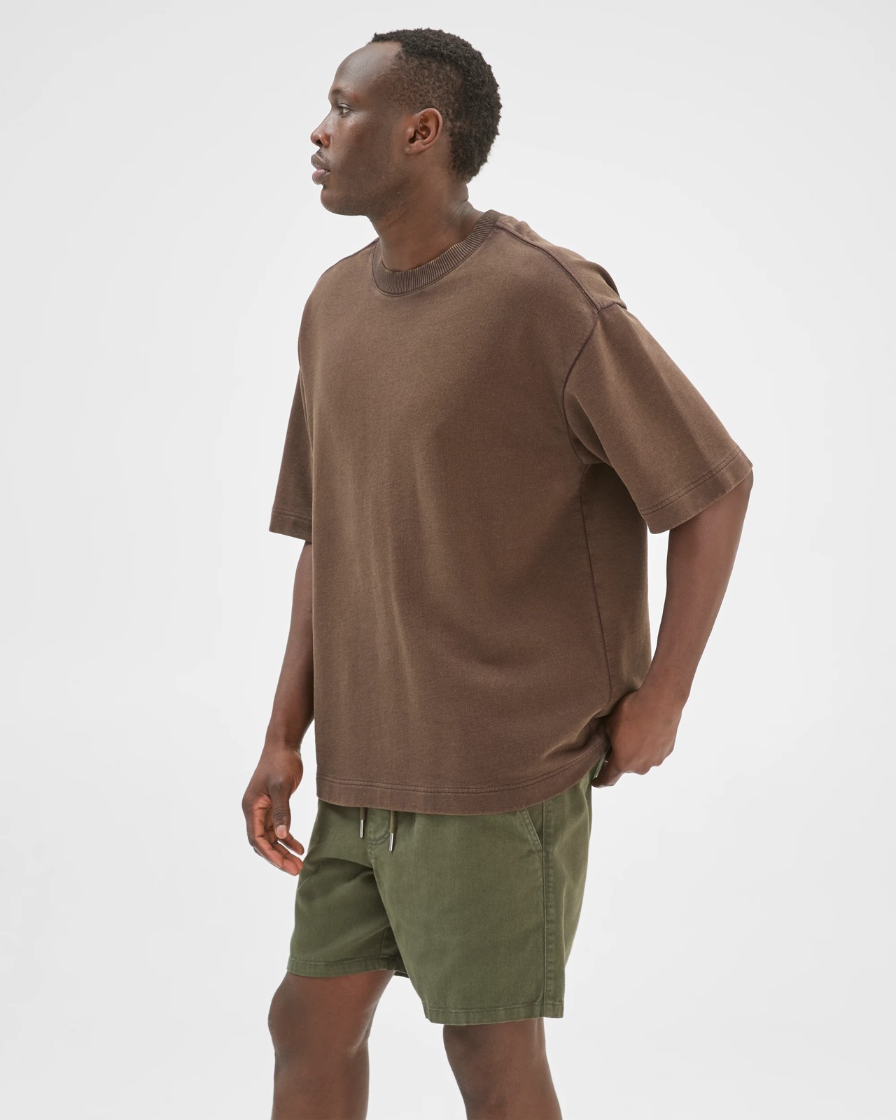 Commons Australian Cotton Twill Volley Shorts - Forest Green 4 of 6