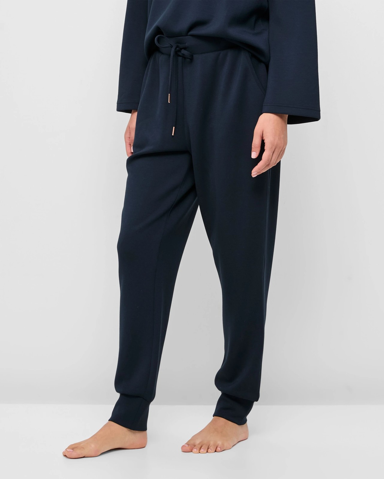 Modal Sleep Jogger Pants - Navy Blue 3 of 5