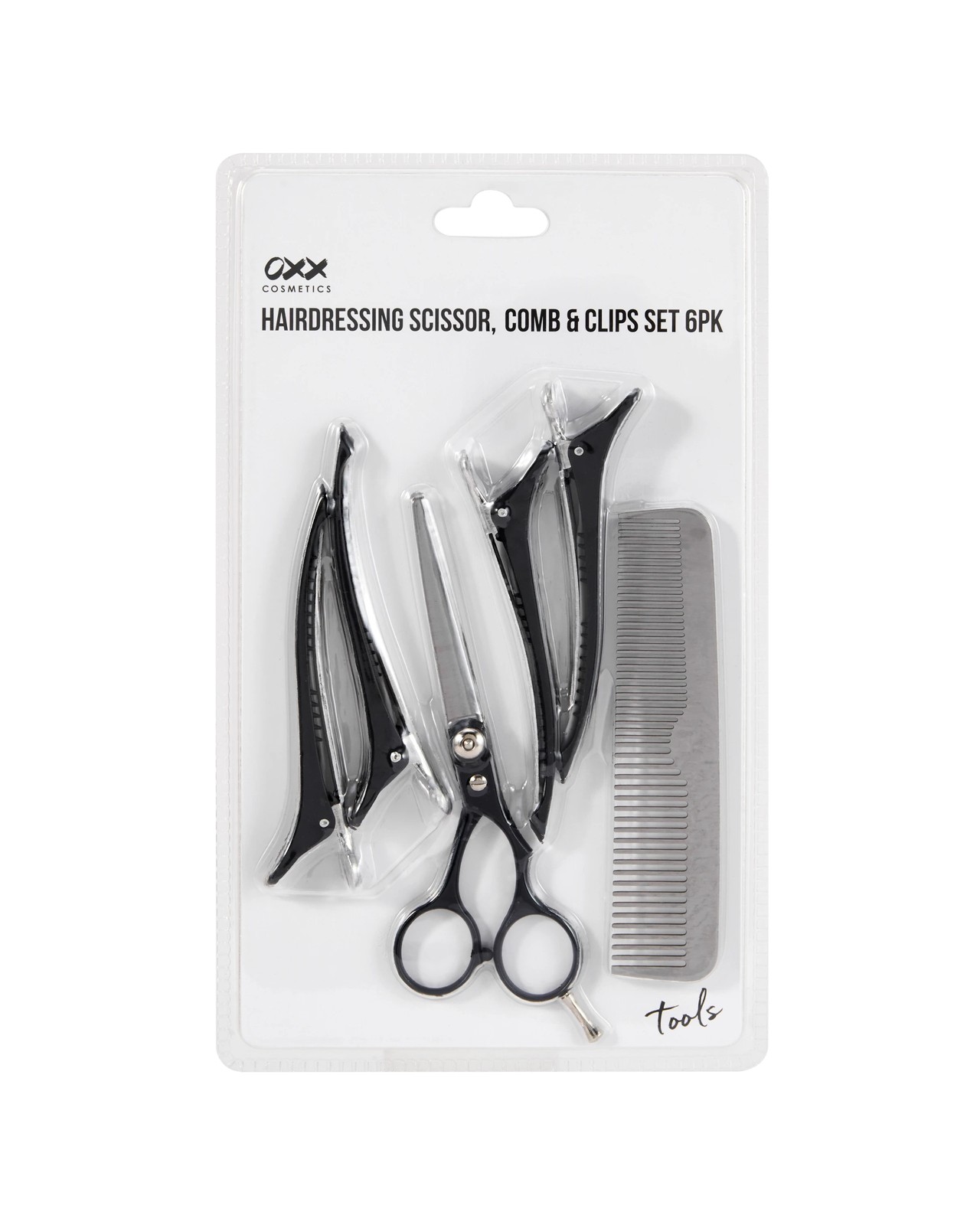 OXX Cosmetics 6 Pack Hairdressing Scissor - Comb & Clip Set 5 of 5