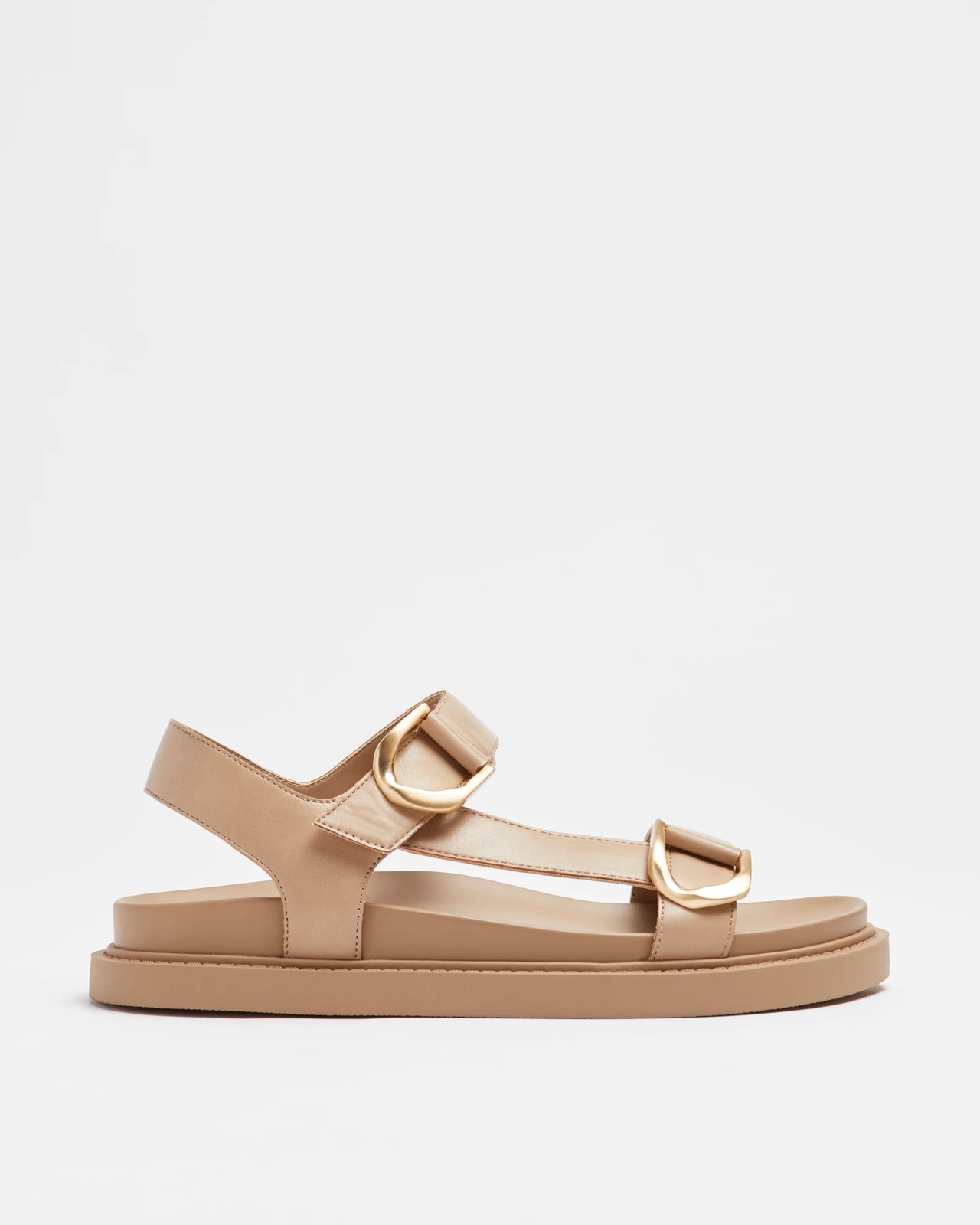 Womens Chunky Buckle Moulded Slide - Maxine - Tan | Target Australia