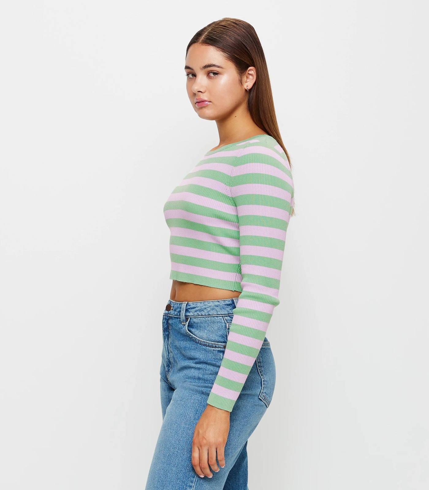 Lily Loves Long Sleeve Crew Neck Crop Top 3 of 5