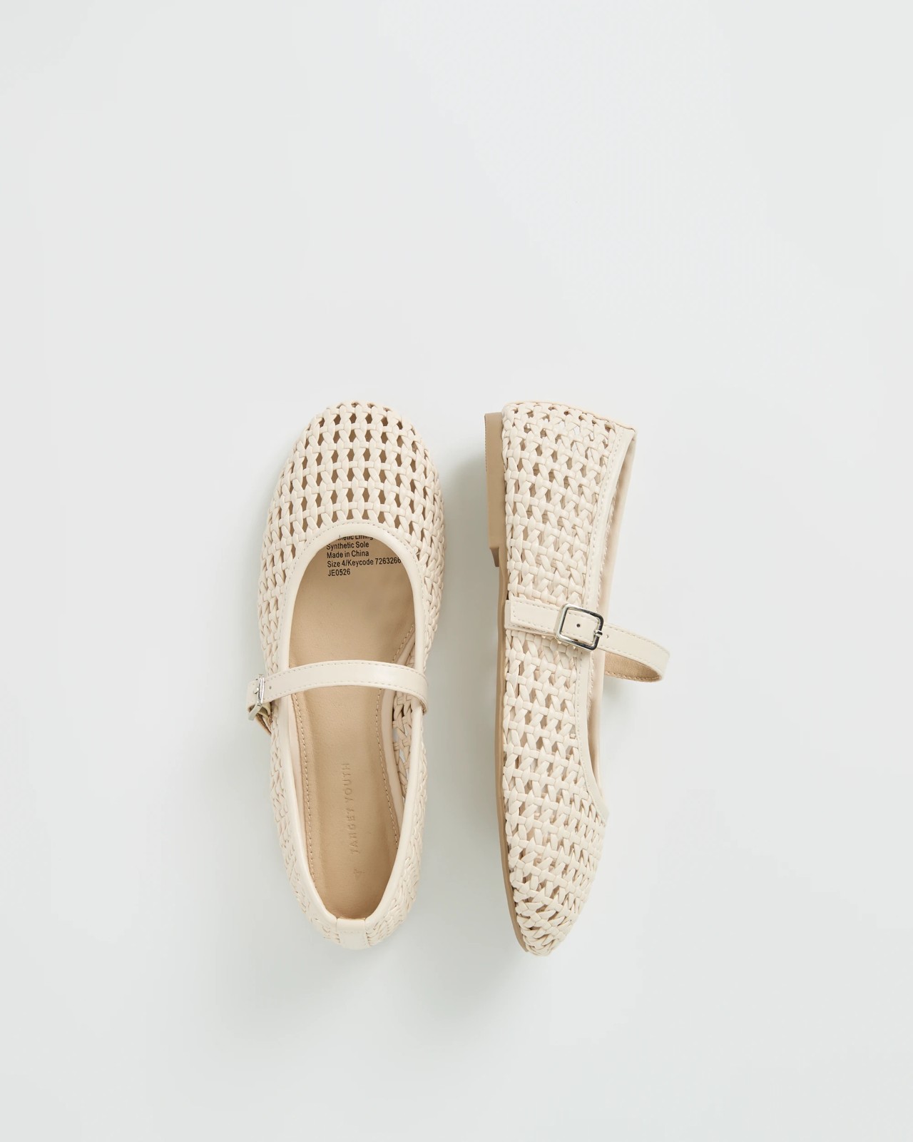 Weave Ballet Flats - White 3 of 3