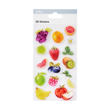 3D Stickers, Fruit - Anko