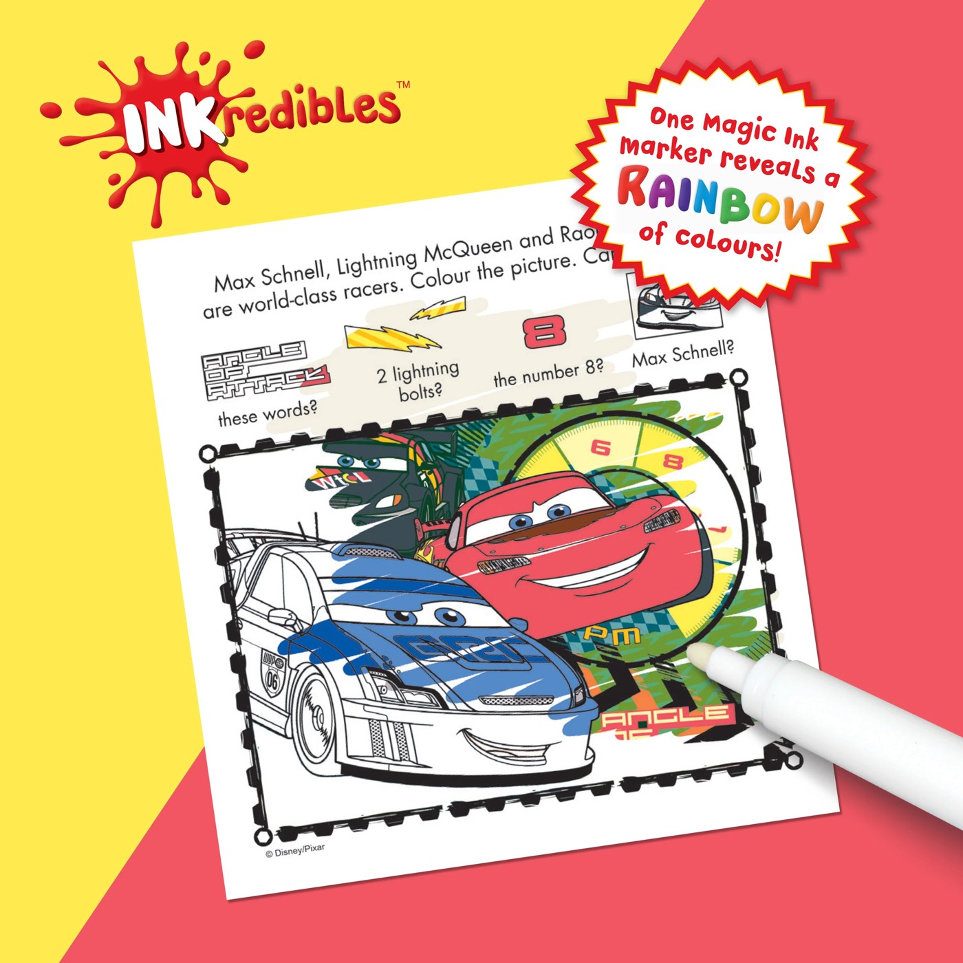 INKredibles Disney Pixar Cars Mess Free Activity Kit - Book 6 of 6