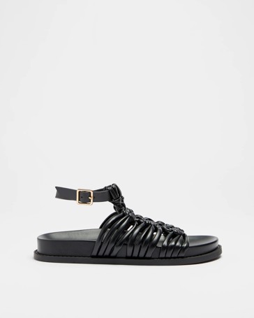 Womens Knotted Ankle Strap Sandal - Cora