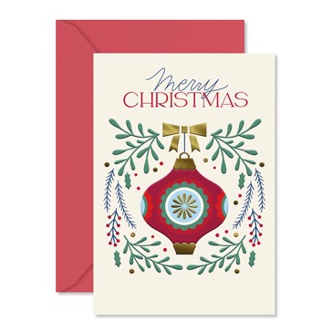 Hallmark Christmas Card - Vintage Ornament