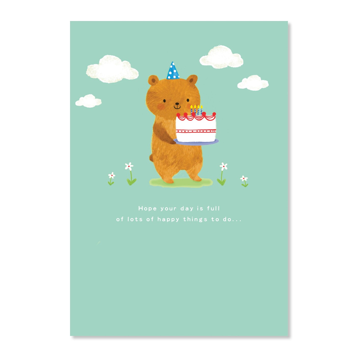 Hallmark Birthday Card - Bear and Cake 3 of 3