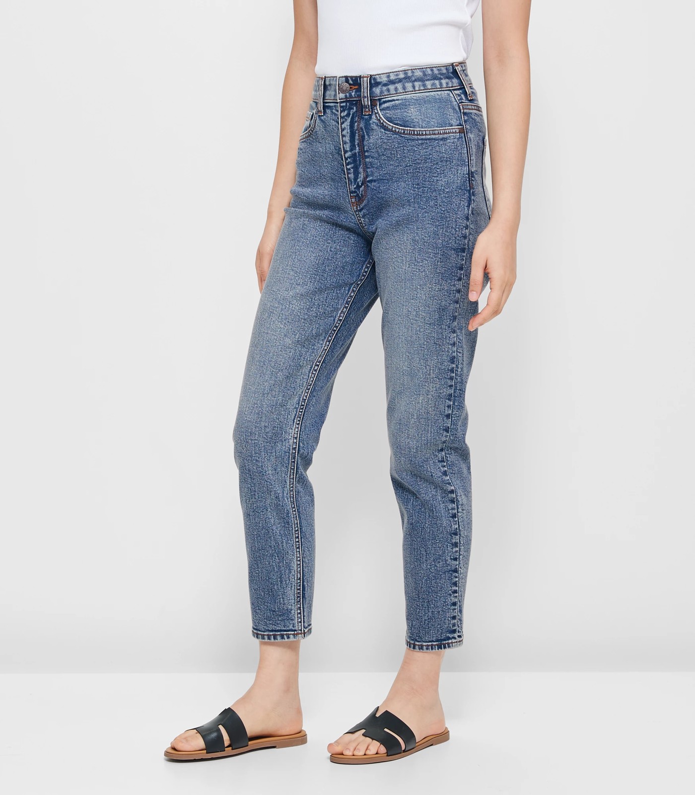 Super High Rise Slim Leg Denim Jeans | Target Australia