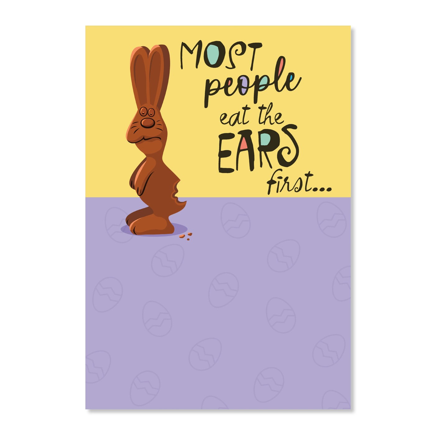 Hallmark Easter Card - Most People Eat the Ear First 2 of 2