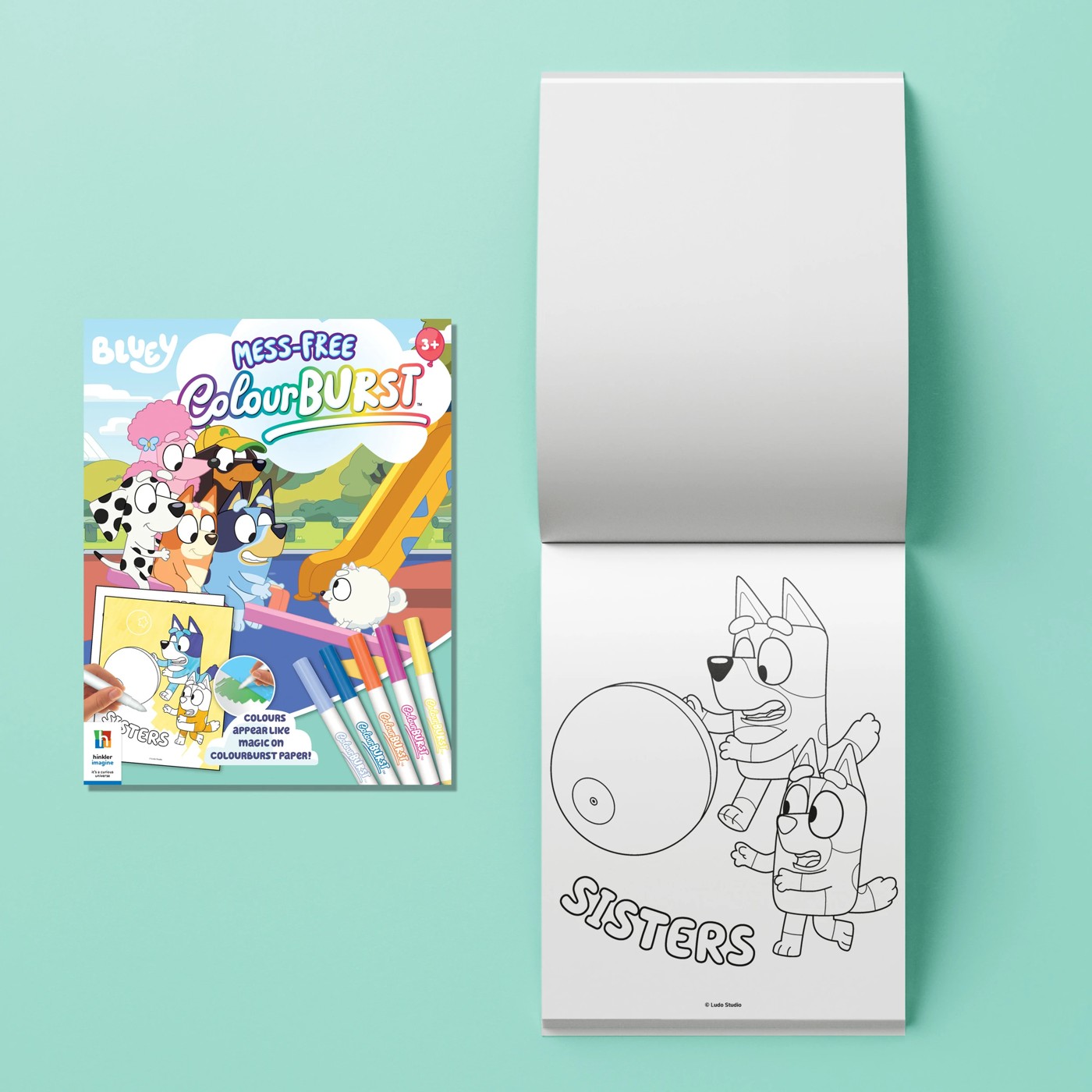 INKredibles Bluey Mess-Free ColourBurst Activity Kit - Book 4 of 5