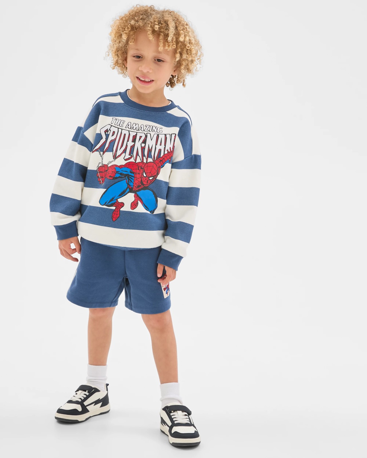 Marvel Spider-Man Australian Cotton Blend Jumper and Shorts Set 3 of 6