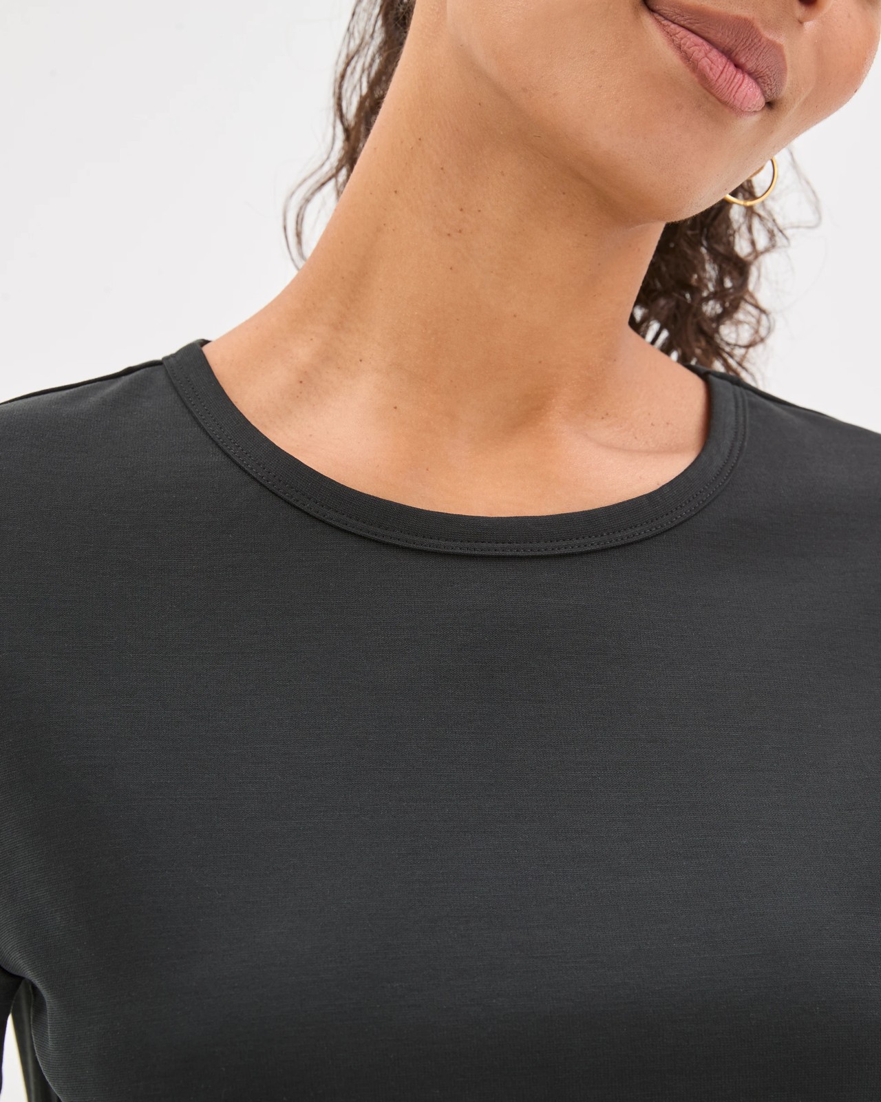 Relaxed Drape T-Shirt - Black 5 of 6