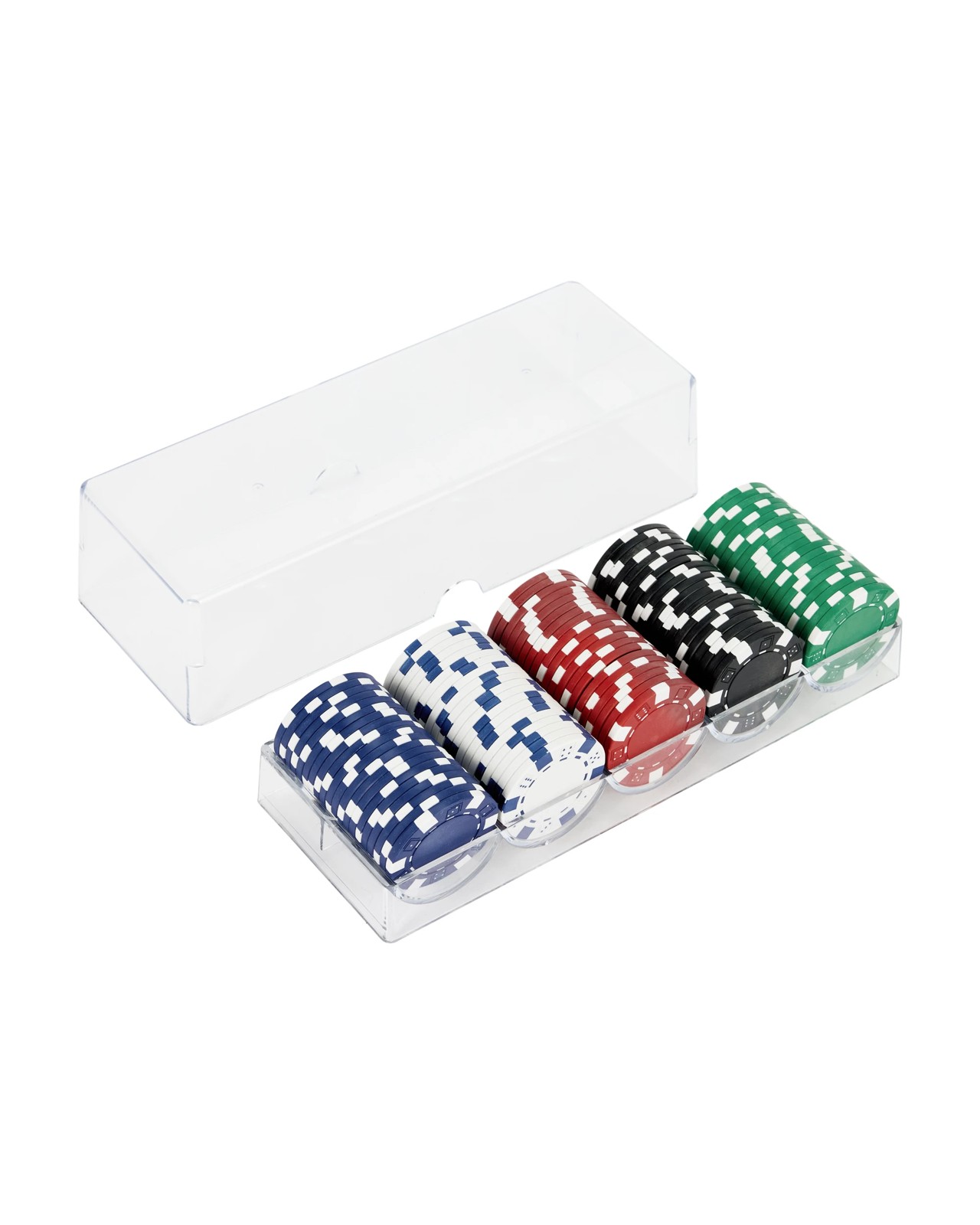 100 Piece Classic Games Poker Chips 3 of 5
