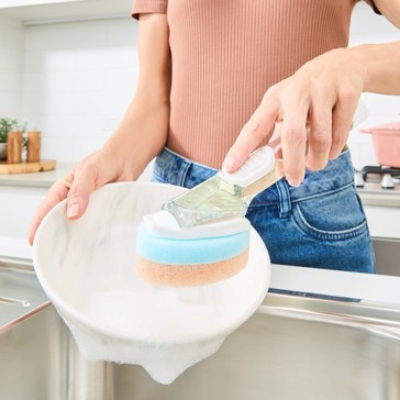 Thermal Sponge Dish Brush and Refill - Anko