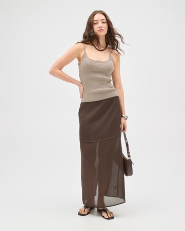 Lily Loves Sheer Midi Skirt