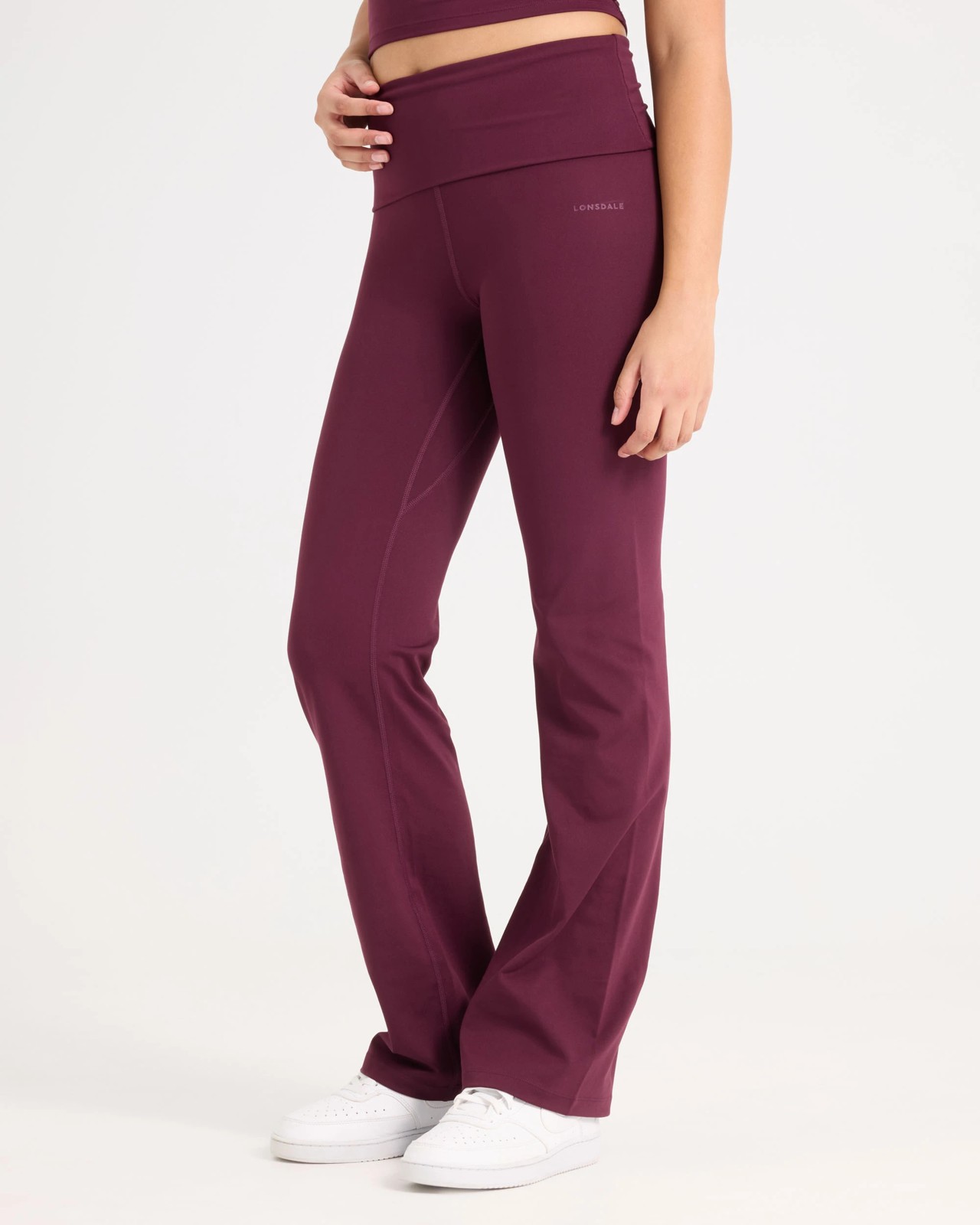 Lonsdale London Define Flare Leggings - Plum 5 of 5