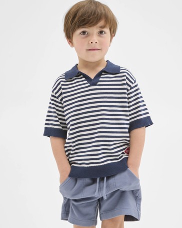 Australian Cotton Short Sleeve Knit Polo Top