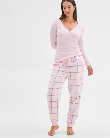 Australian Cotton Flannelette Jogger Sleep Pants