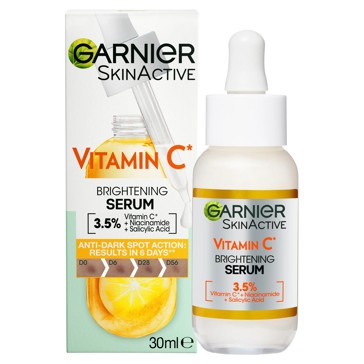 New Garnier SkinActive Brightening Serum - 3.5% Vitamin C, Niacinamide & Salicylic Acid